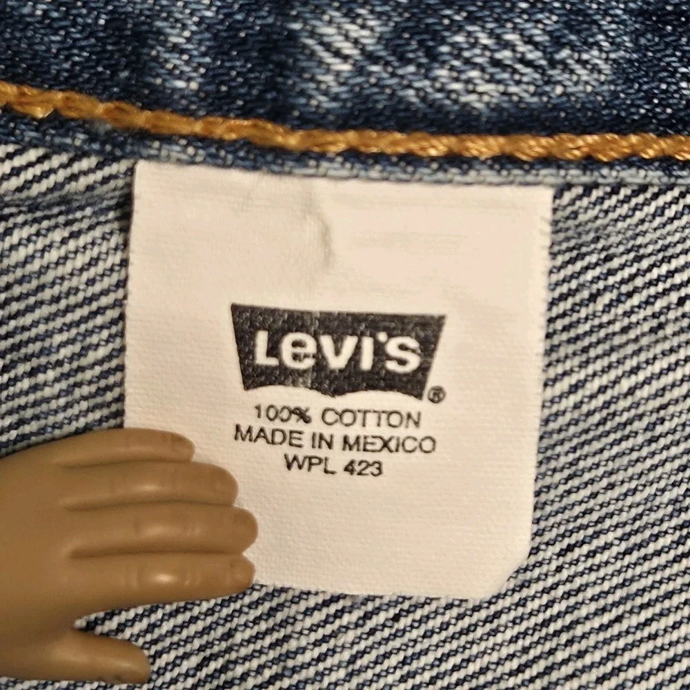 Vintage Y2K Levis 501xx Button Fly Blue Jeans Mens 34x29 True To Size Cowboy